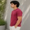 regular fit plain tee everyday wear