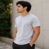 regular fit plain tee everyday wear