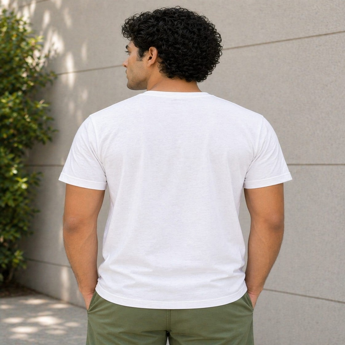 regular fit plain tee everyday wear