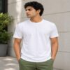 regular fit plain tee everyday wear