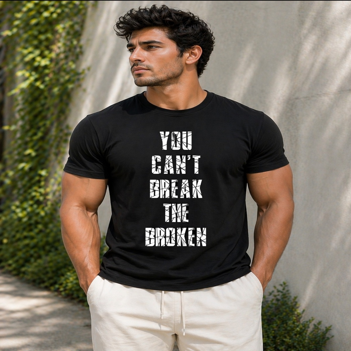 You Can’t Break Me Regular Fit Mens T Shirts
