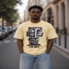 men's down solder oversized printed t shirt (white) men's down solder oversized printed t shirt (white)