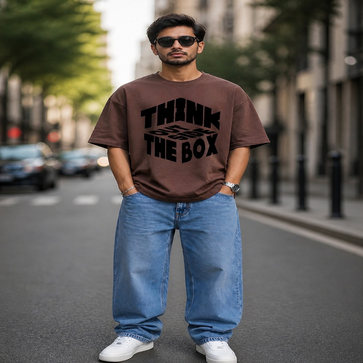 i am the danger typography oversized streetwear t shirt