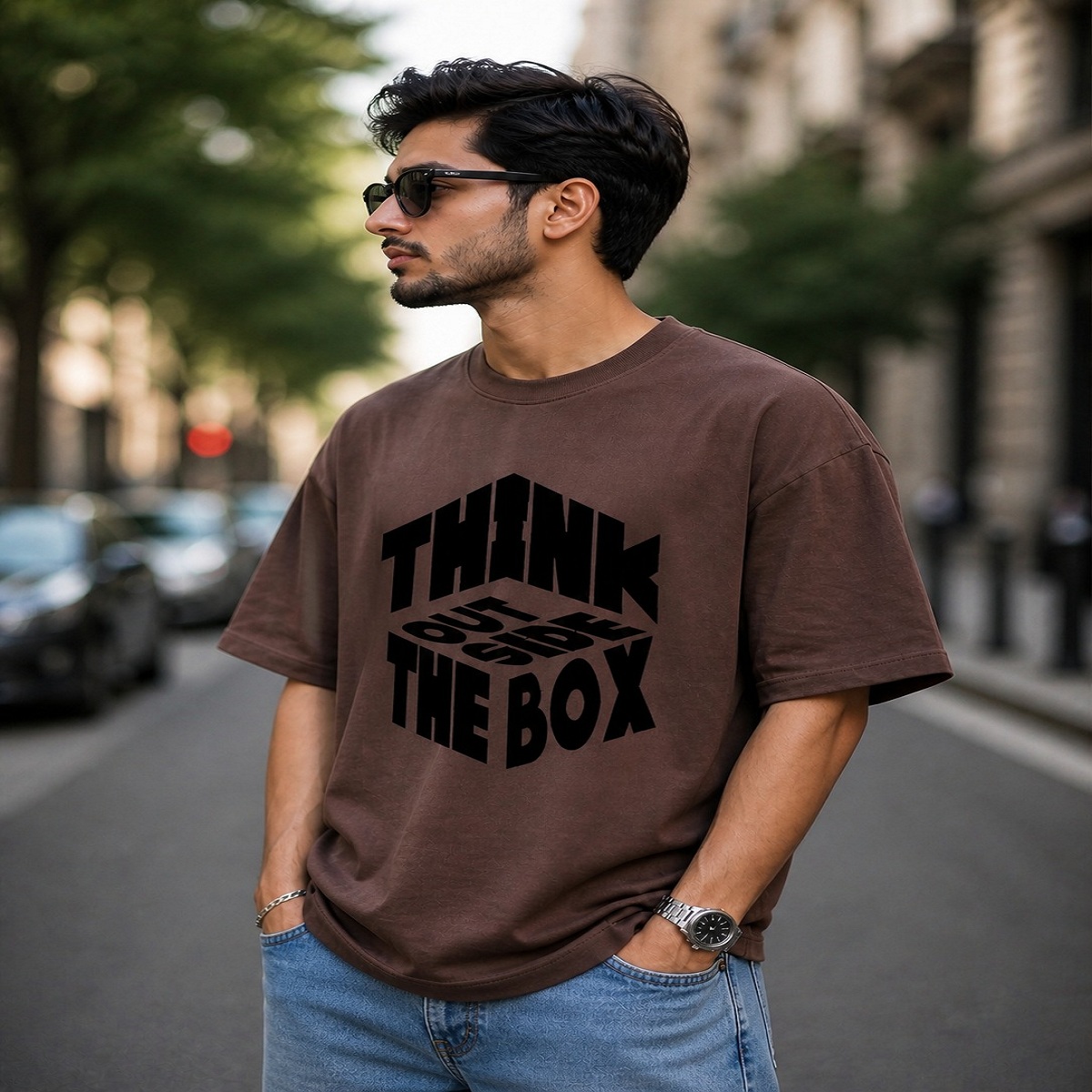 i am the danger typography oversized streetwear t shirt