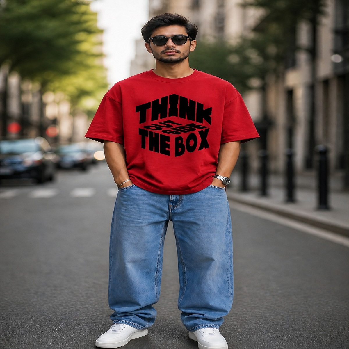 i am the danger typography oversized streetwear t shirt