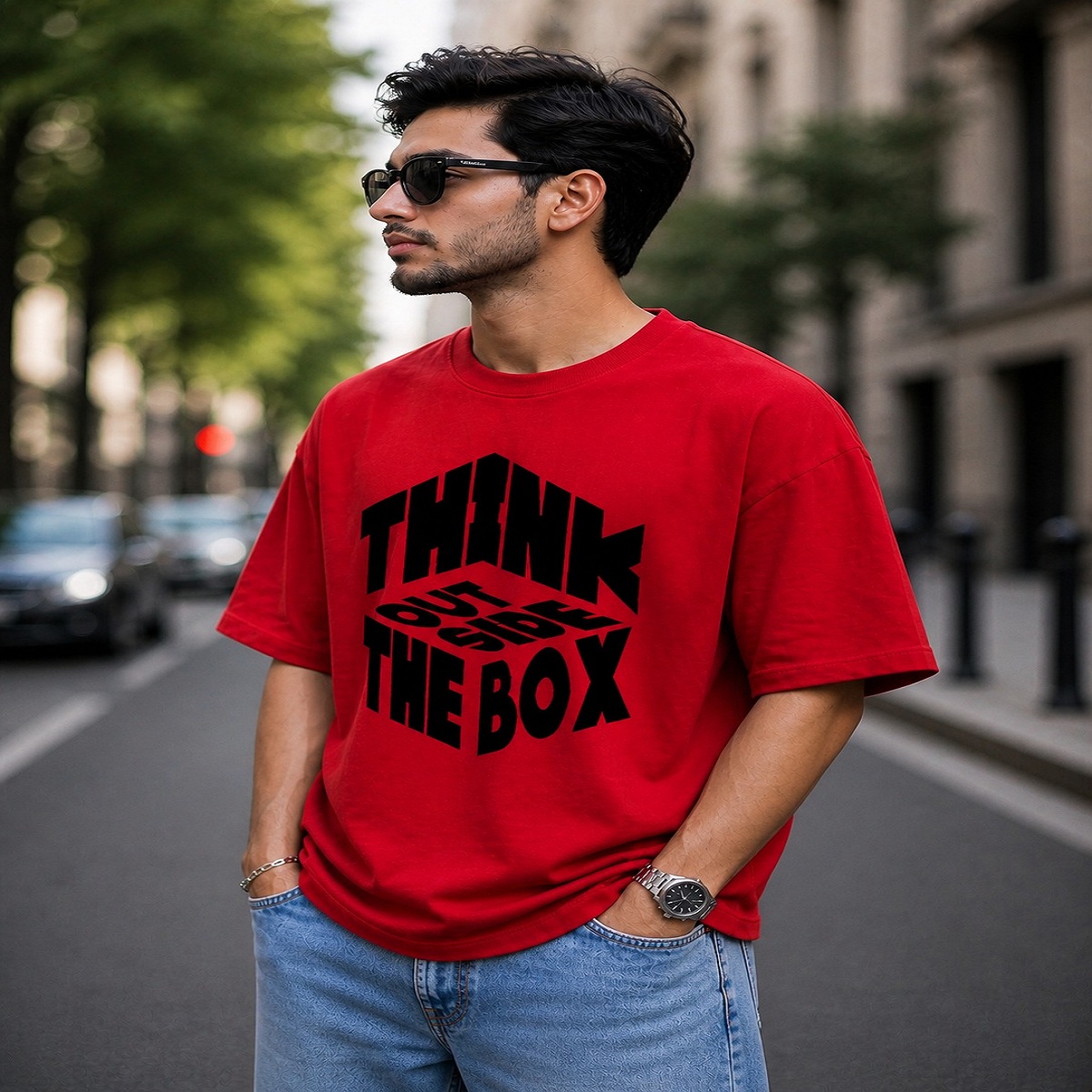 i am the danger typography oversized streetwear t shirt