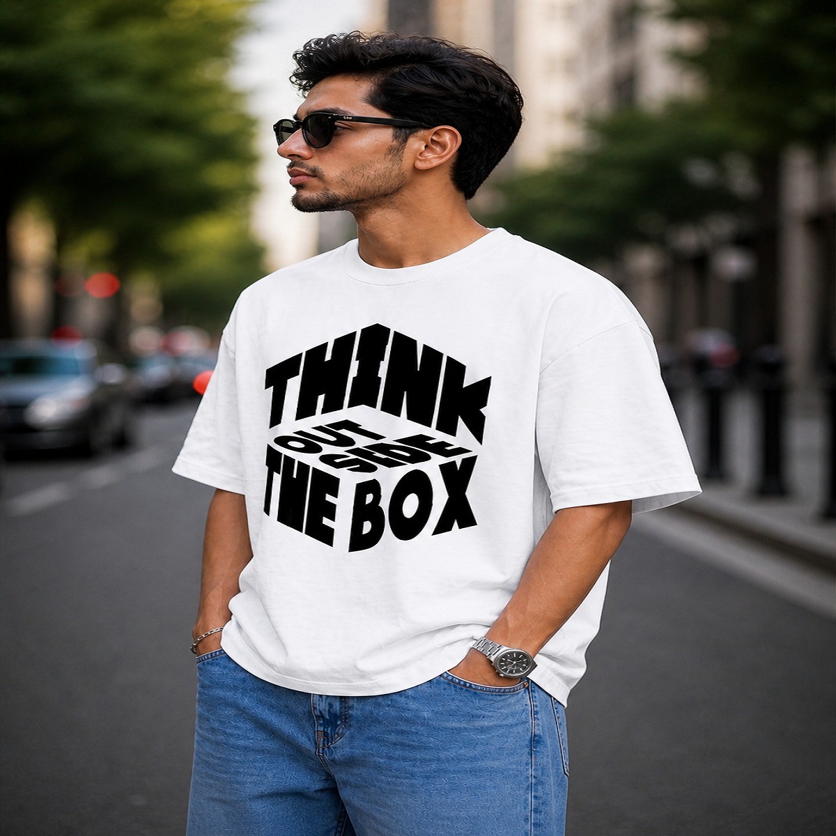 i am the danger typography oversized streetwear t shirt