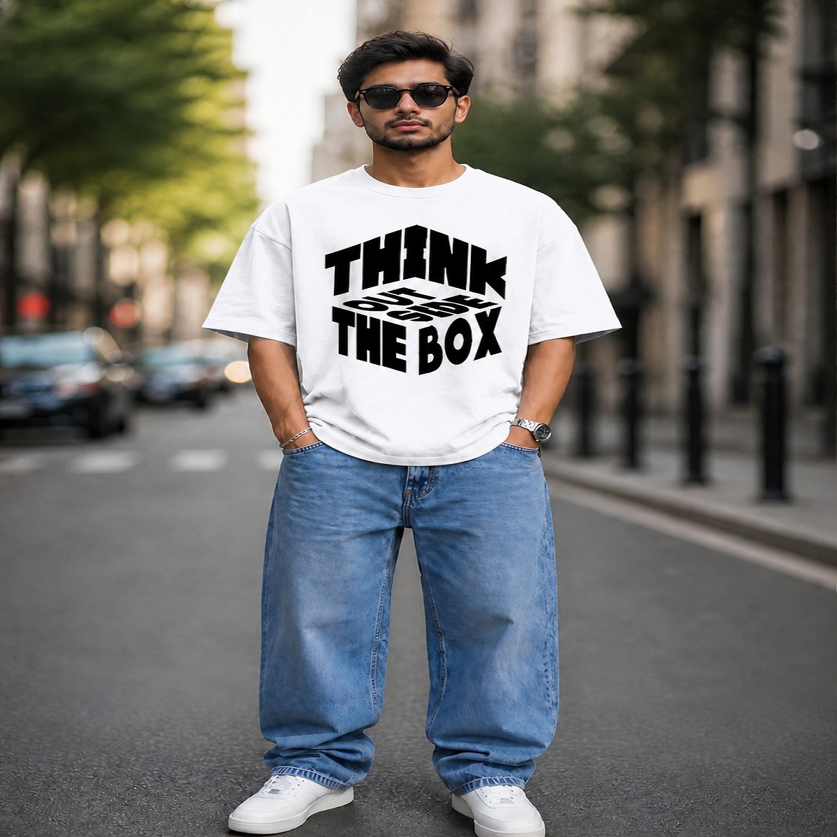 i am the danger typography oversized streetwear t shirt