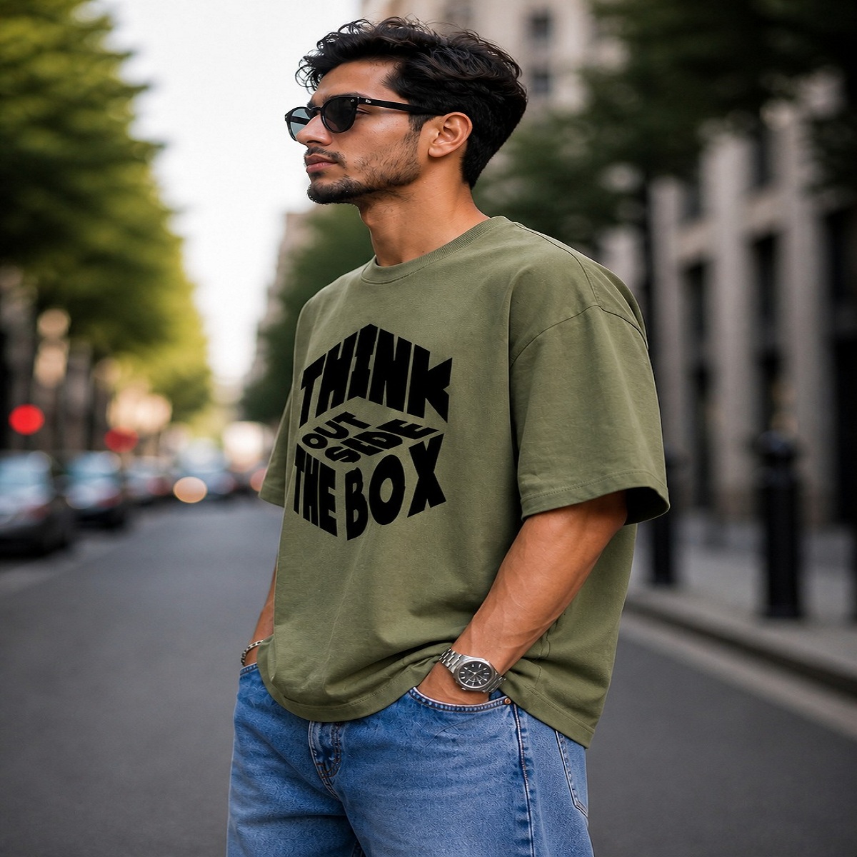 i am the danger typography oversized streetwear t shirt