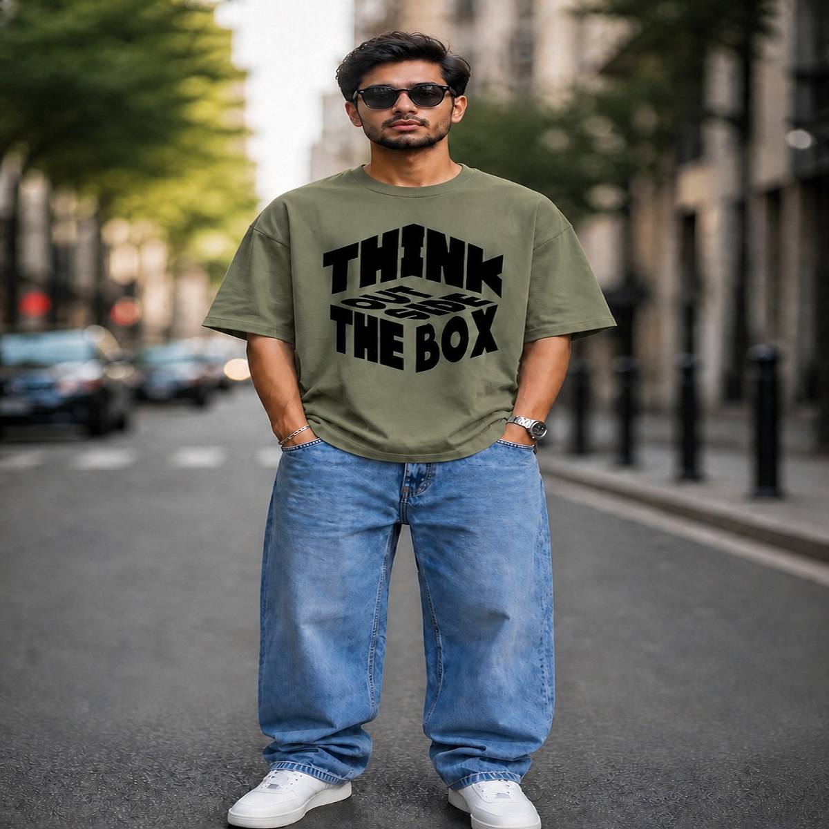 i am the danger typography oversized streetwear t shirt