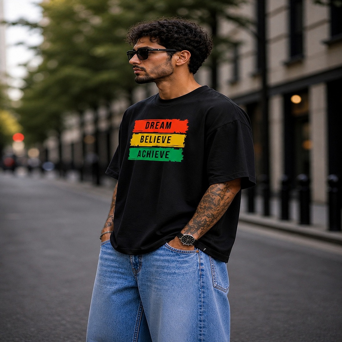 dream believe achieve motivational oversized streetwear t shirt dream believe achieve motivational oversized streetwear t shirt