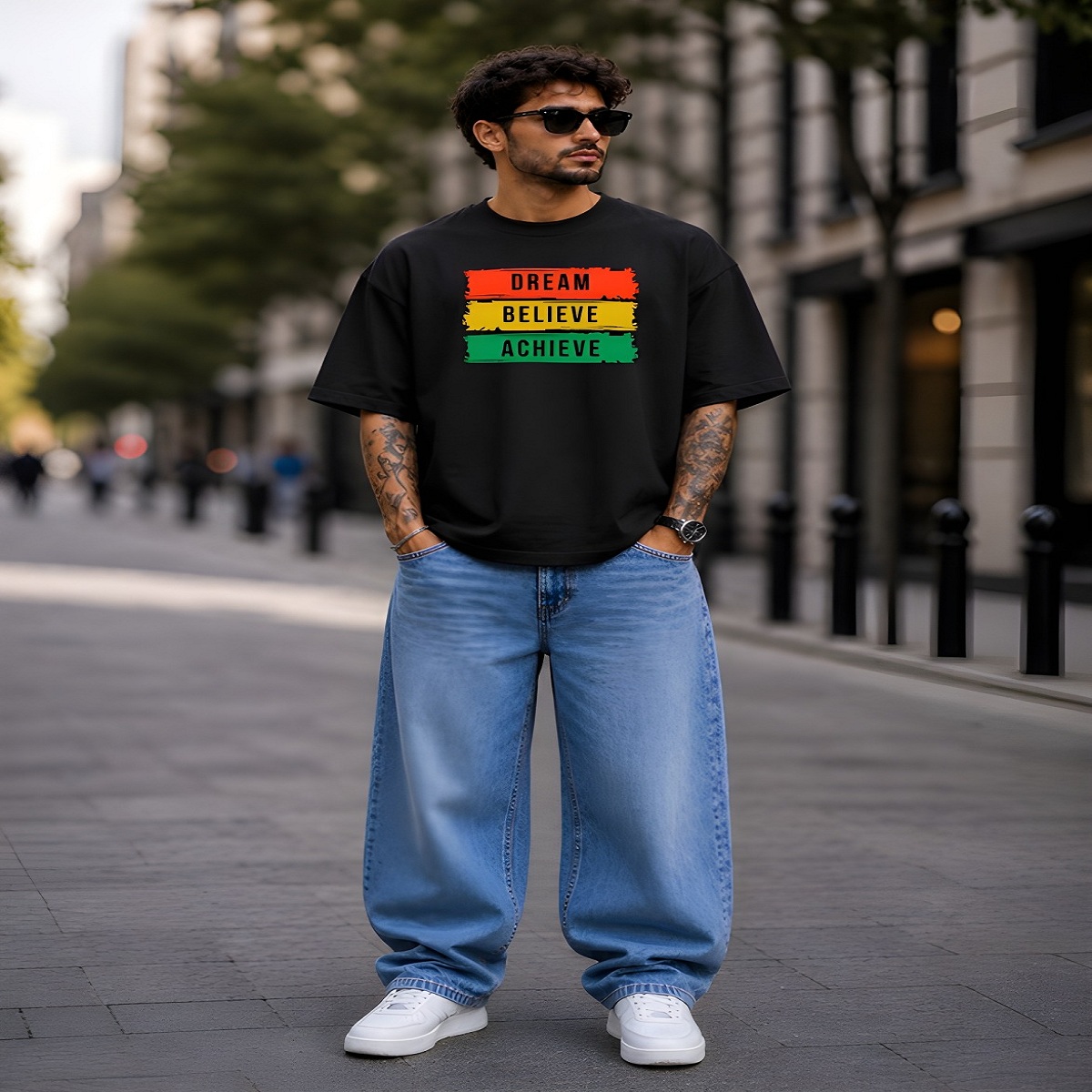 dream believe achieve motivational oversized streetwear t shirt dream believe achieve motivational oversized streetwear t shirt