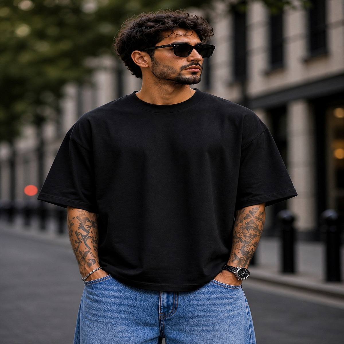 Men’s Oversized Plain T Shirt