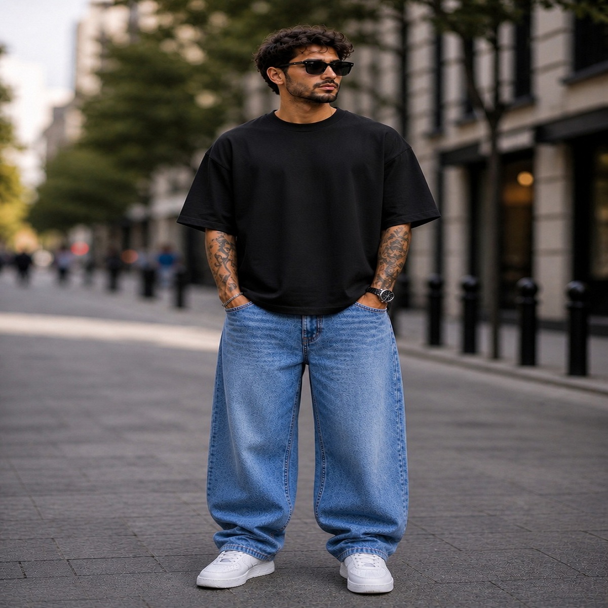 men's down solder oversized plain t shirt