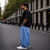 men's down solder oversized plain t shirt