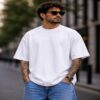 men's down solder oversized plain t shirt