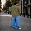 men's down solder oversized plain t shirt