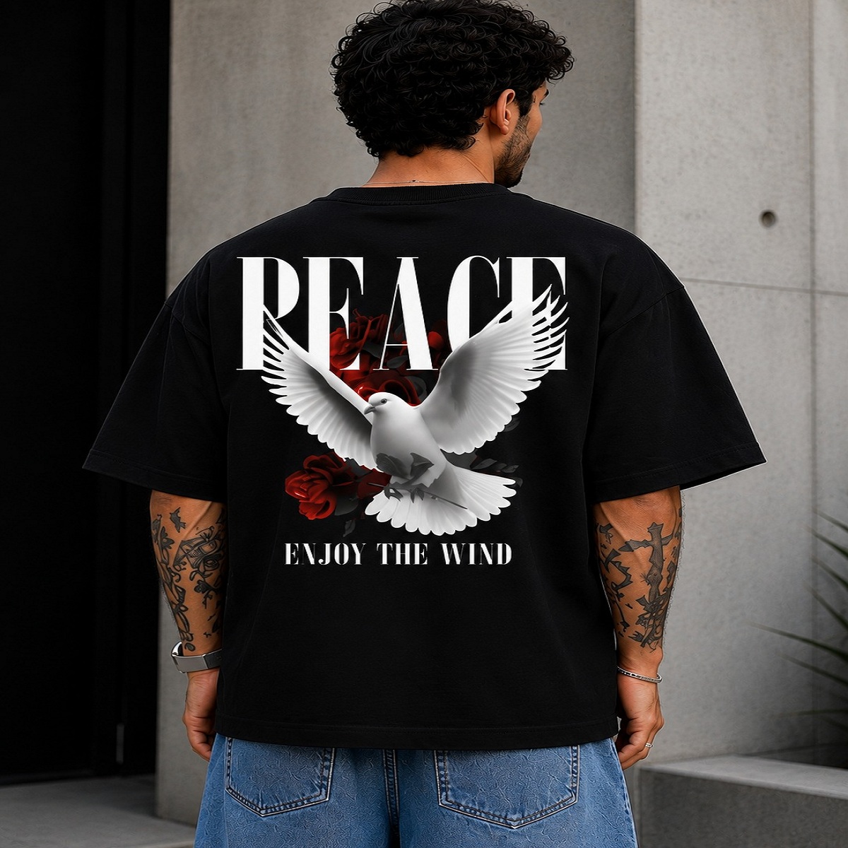 Peace Dove Boxy Fit T Shirt