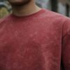 men's oversized acid wash plain t shirt