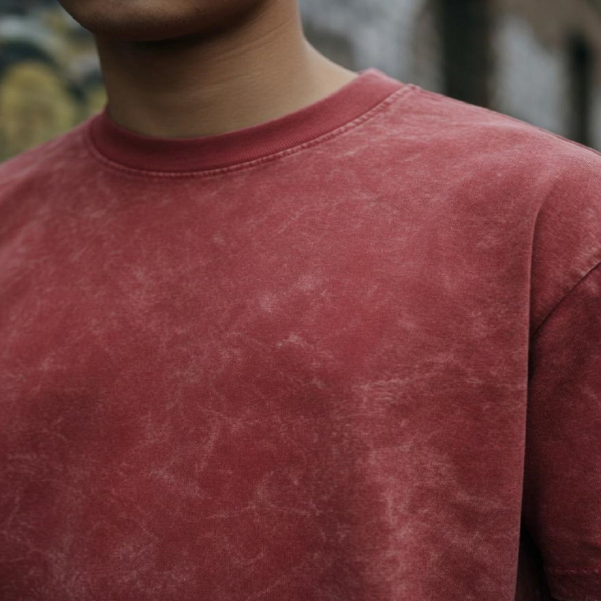 men's oversized acid wash plain t shirt