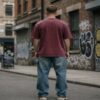 men's oversized acid wash plain t shirt