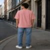 men's down solder oversized plain t shirt