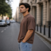 men's oversized plain t shirt (off white)