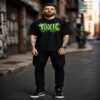 men’s down solder oversized printed t shirt