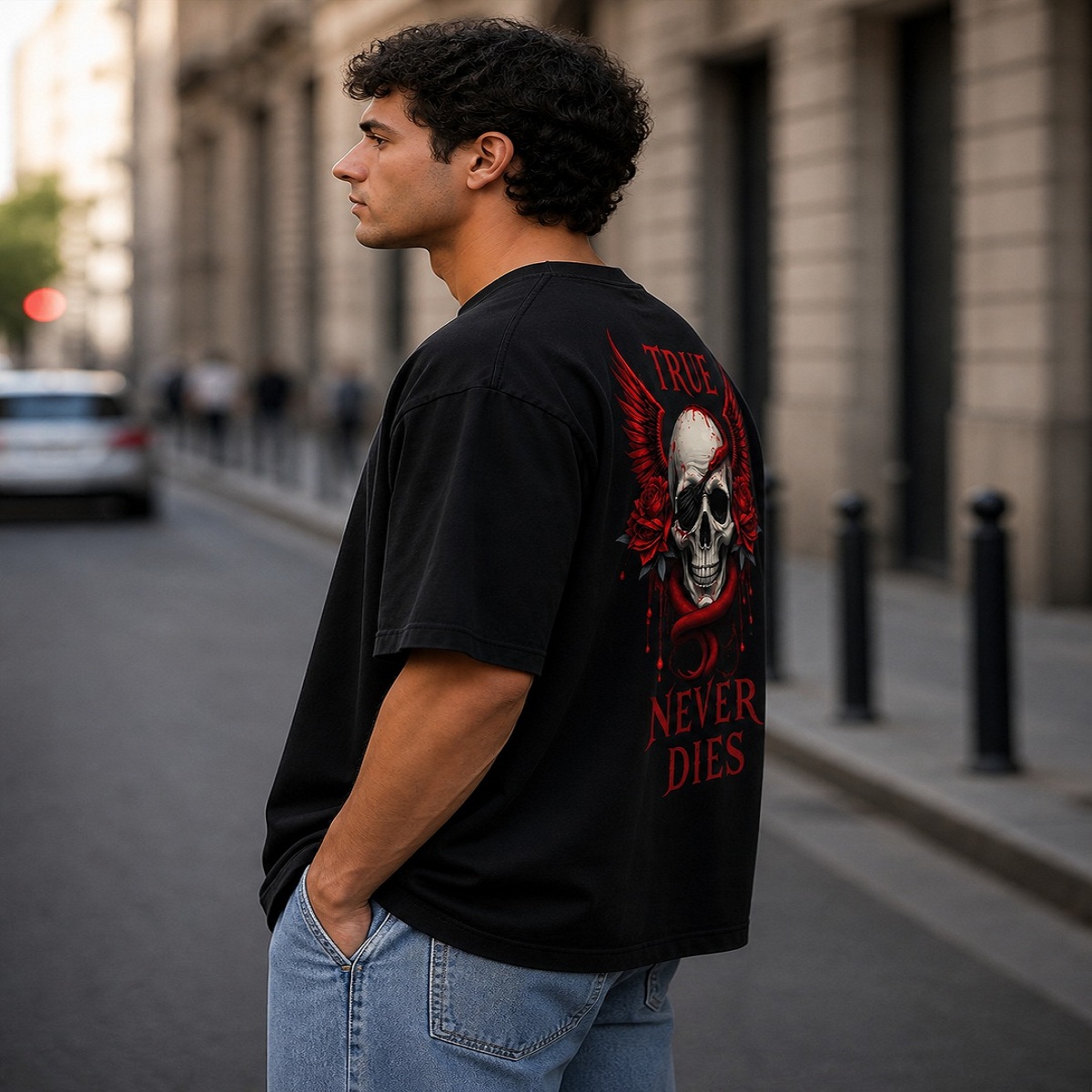 True Never Dies Skull Streetwear T Shirt True Never Dies Skull Streetwear T Shirt