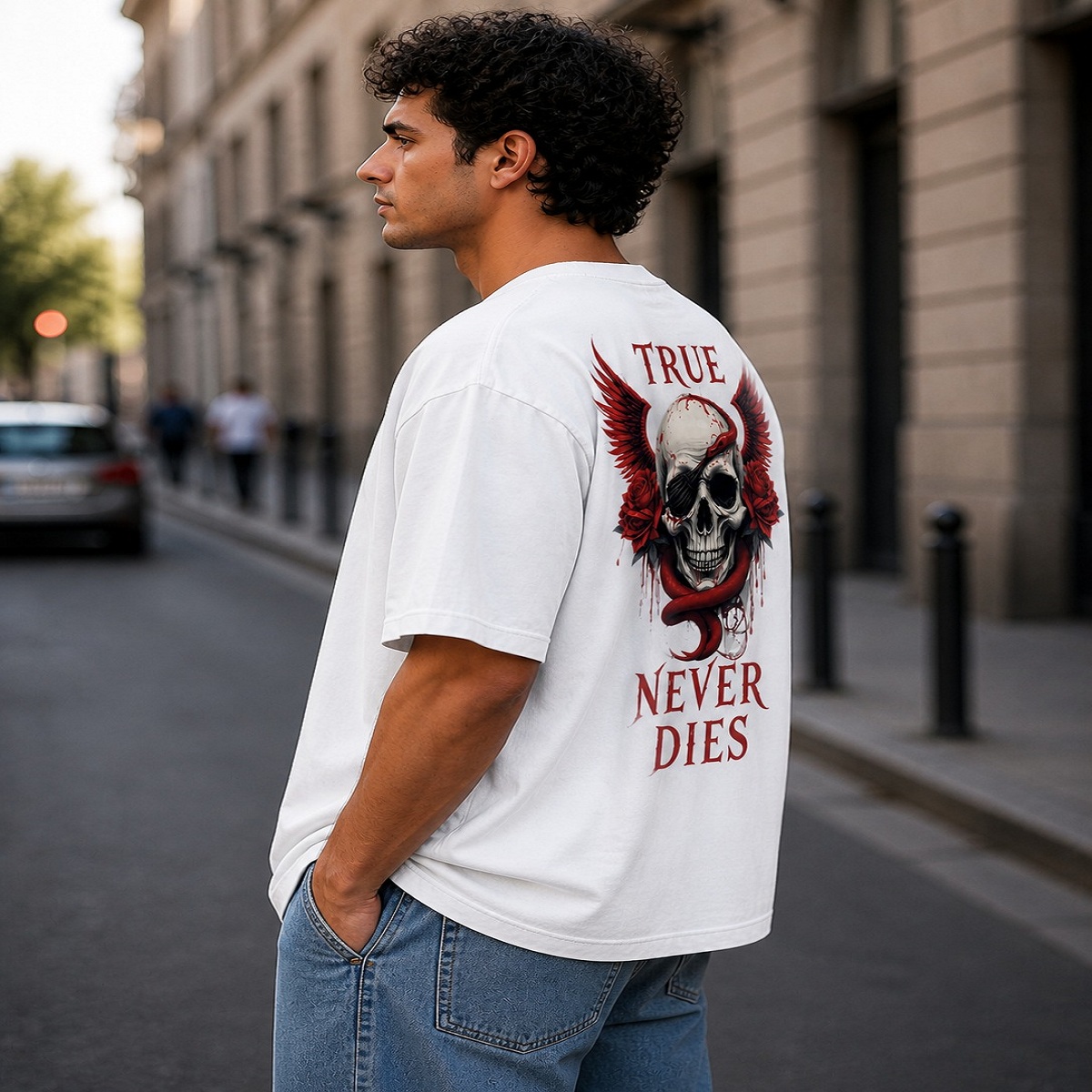 True Never Dies Skull Streetwear T Shirt True Never Dies Skull Streetwear T Shirt