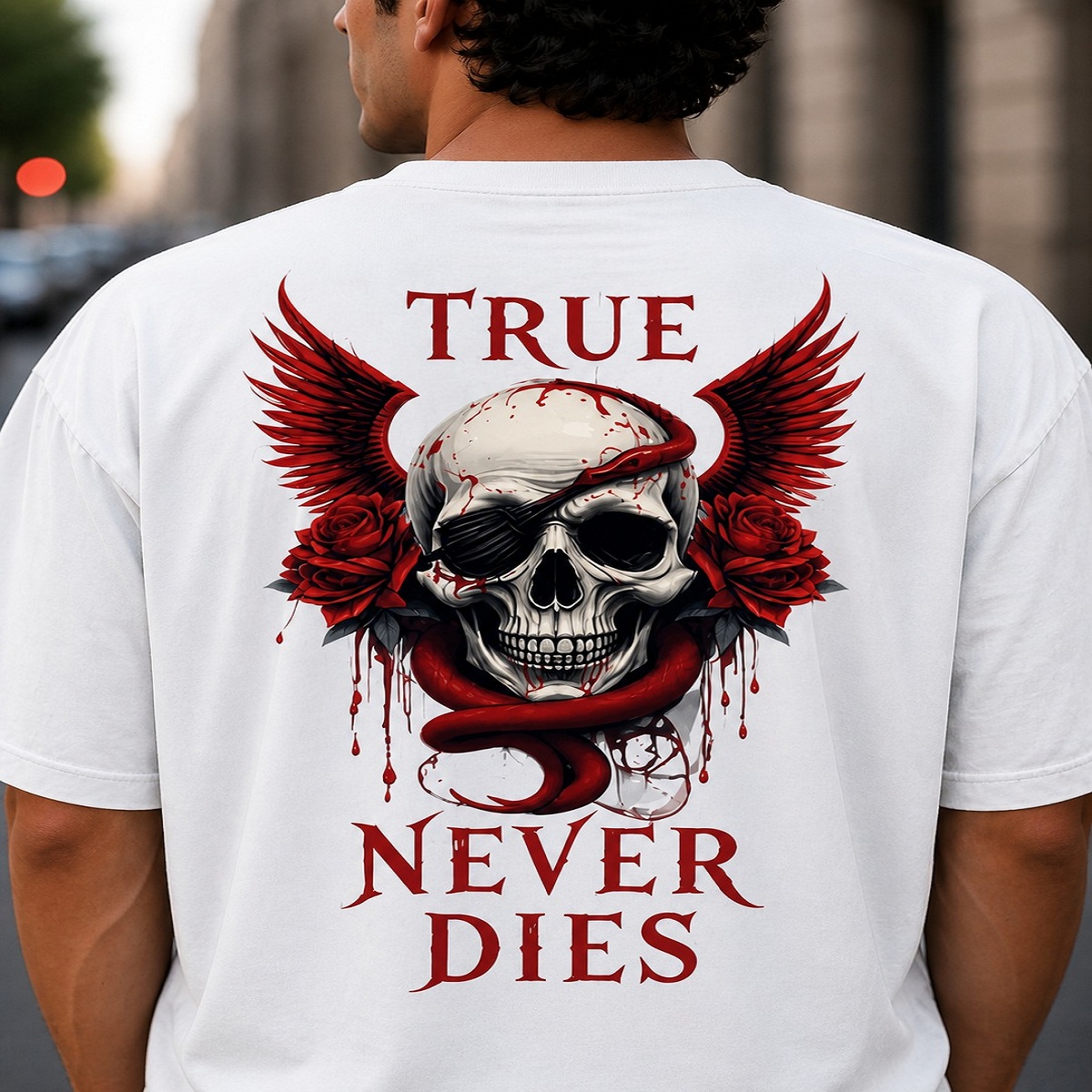 True Never Dies Skull Streetwear T Shirt True Never Dies Skull Streetwear T Shirt