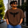 dark phoenix oversized streetwear t shirt (olive green) dark phoenix oversized streetwear t shirt (olive green)