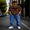 dark phoenix oversized streetwear t shirt (olive green) dark phoenix oversized streetwear t shirt (olive green)