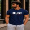 Believe In Yourself Gym Fit T-Shirt (Navy Blue) Believe In Yourself Gym Fit T-Shirt (Navy Blue)