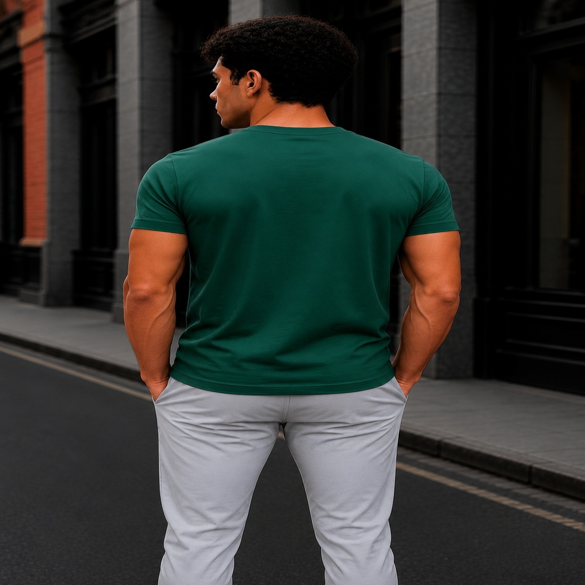 Just Pump It Gym Fit T-Shirt (Olive Green) Just Pump It Gym Fit T-Shirt (Olive Green)