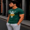 Just Pump It Gym Fit T-Shirt (Olive Green) Just Pump It Gym Fit T-Shirt (Olive Green)
