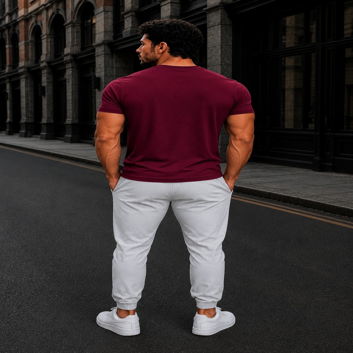 Believe In Yourself Gym Fit T-Shirt (Maroon) Believe In Yourself Gym Fit T-Shirt (Maroon)
