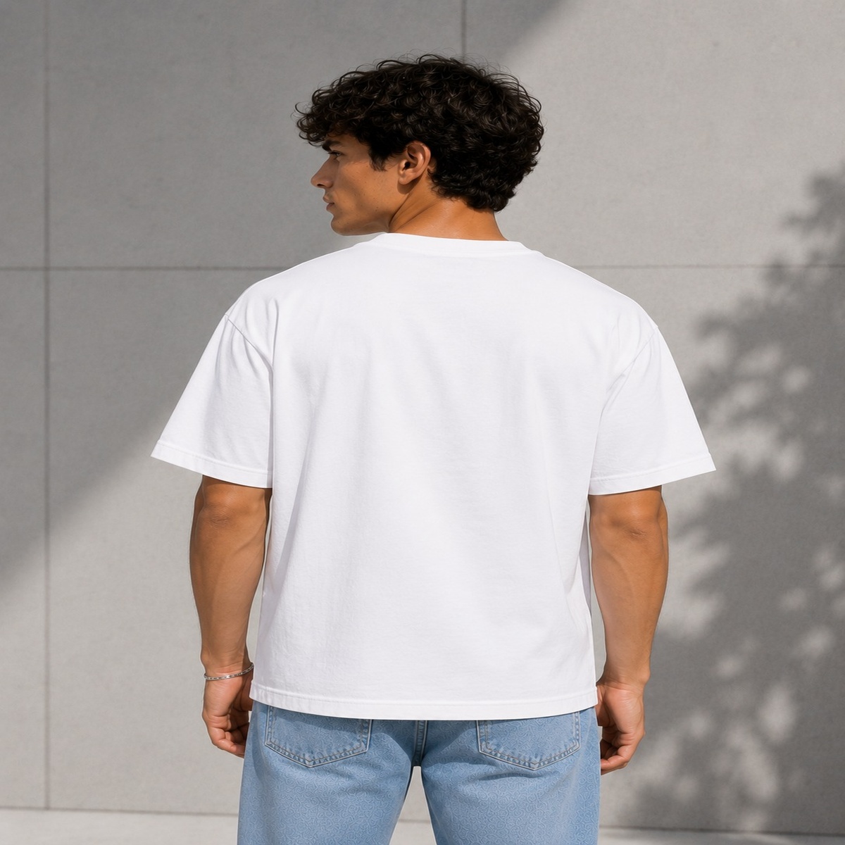 Nice To Meet You Boxy Fit T-Shirt (White)