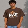 Nice To Meet You Boxy Fit T-Shirt (Brown)