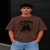 I Am Peace Boxy Fit T-Shirt (Brown) I Am Peace Boxy Fit T-Shirt (Brown)