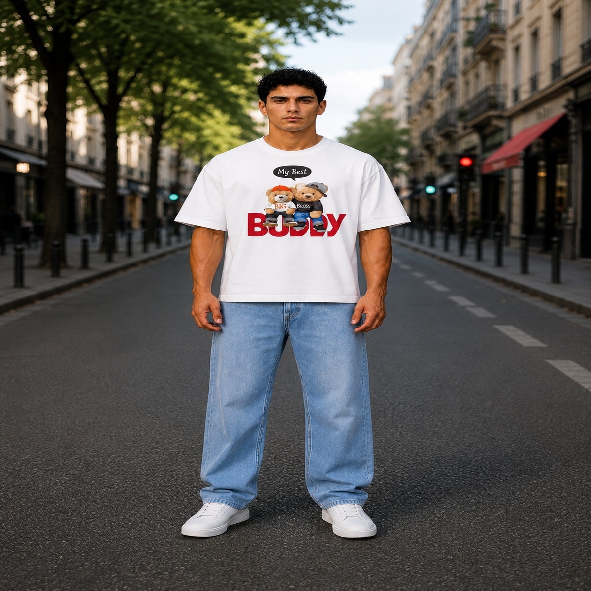 my best buddy big bros boxy fit tee (brown) my best buddy big bros boxy fit tee (brown)