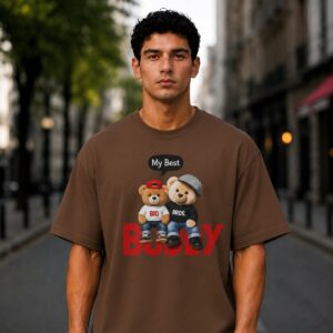 my best buddy big bros boxy fit tee (brown)
