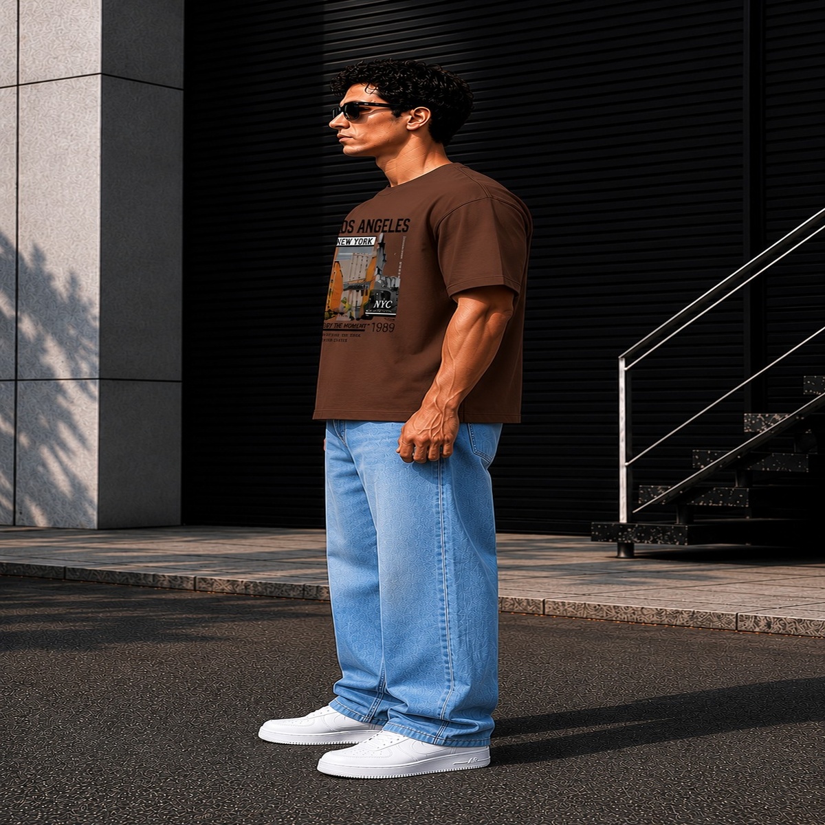 los angeles nyc oversized t shirt