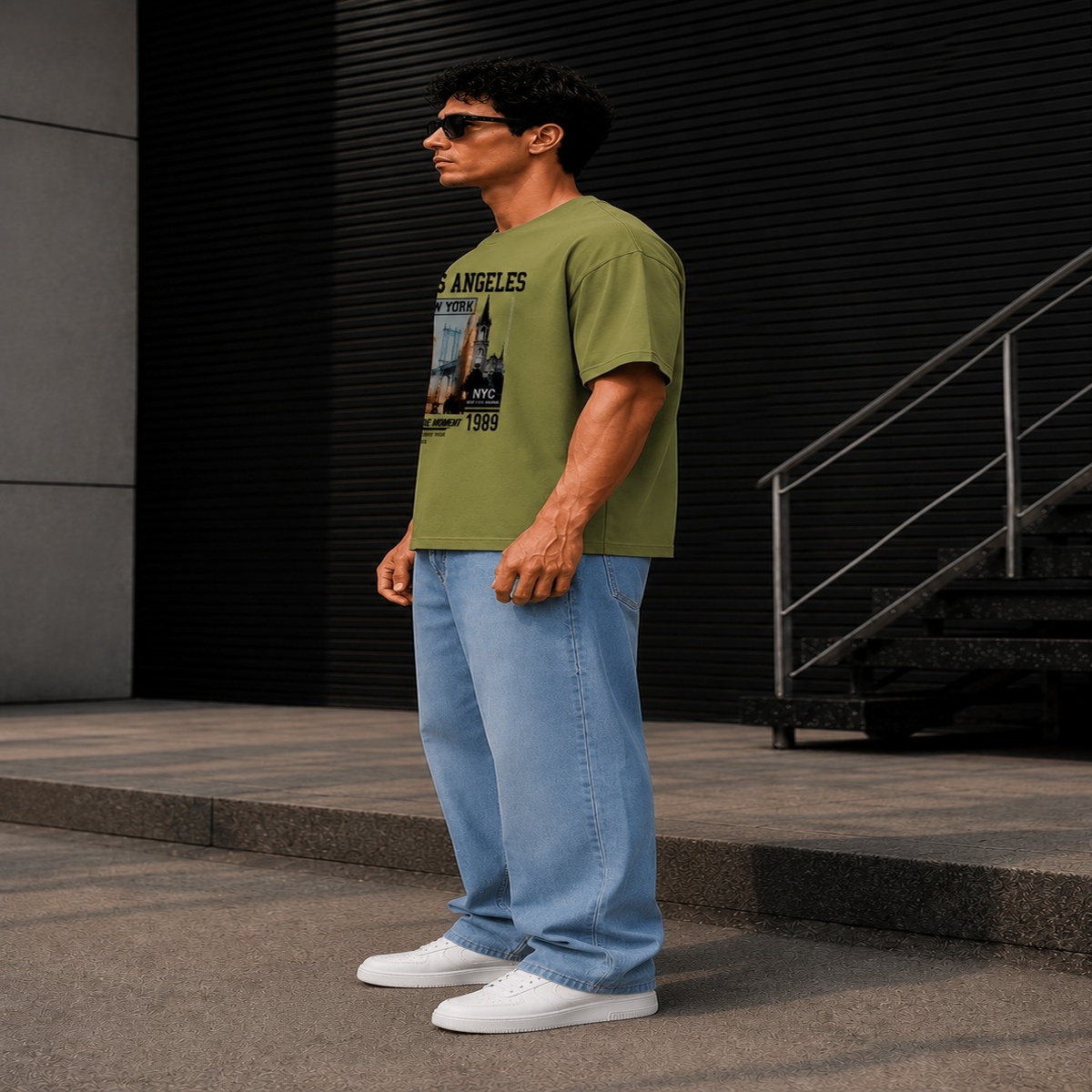 los angeles nyc oversized t shirt