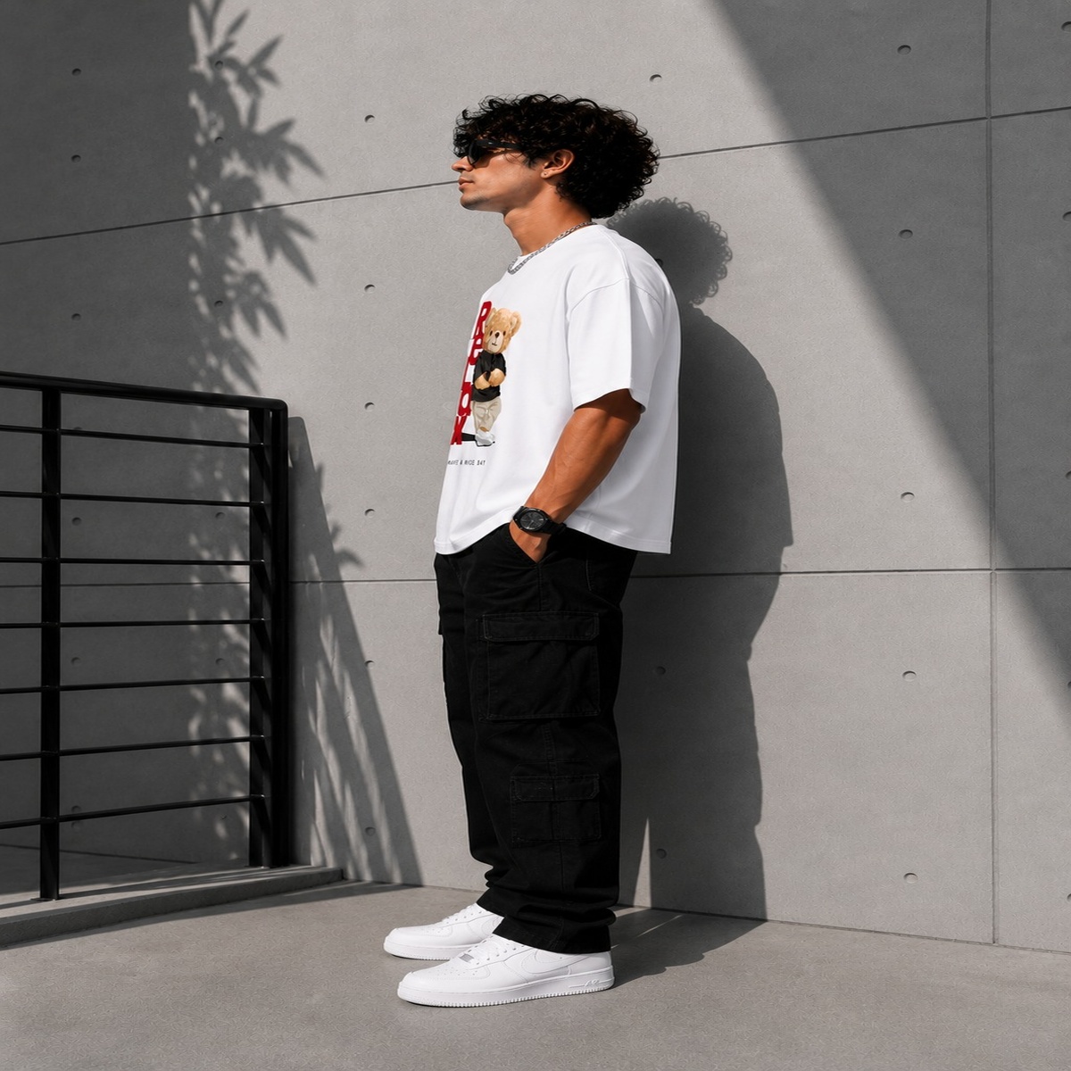 relax teddy oversized t shirt