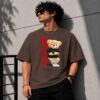 relax teddy oversized t shirt