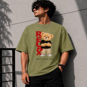 relax teddy oversized t shirt