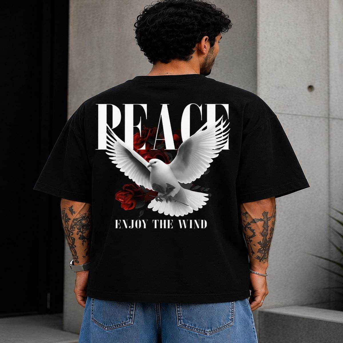 Home Peace Dove Boxy Fit T Shirt
