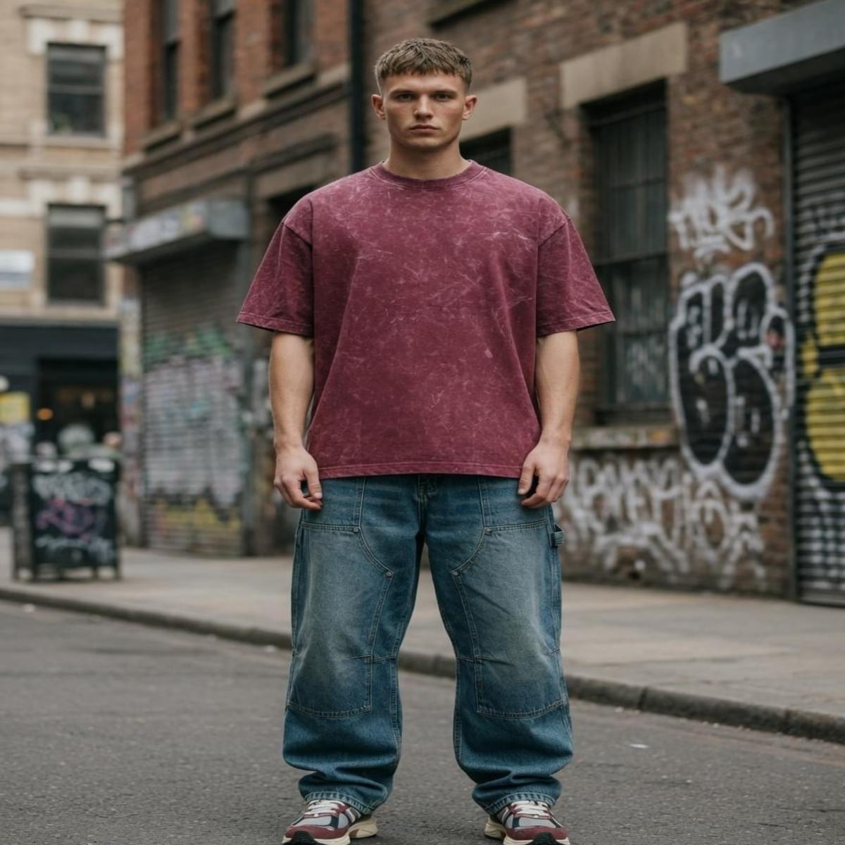Home Mens T Shirts Plain Oversized Acid Wash