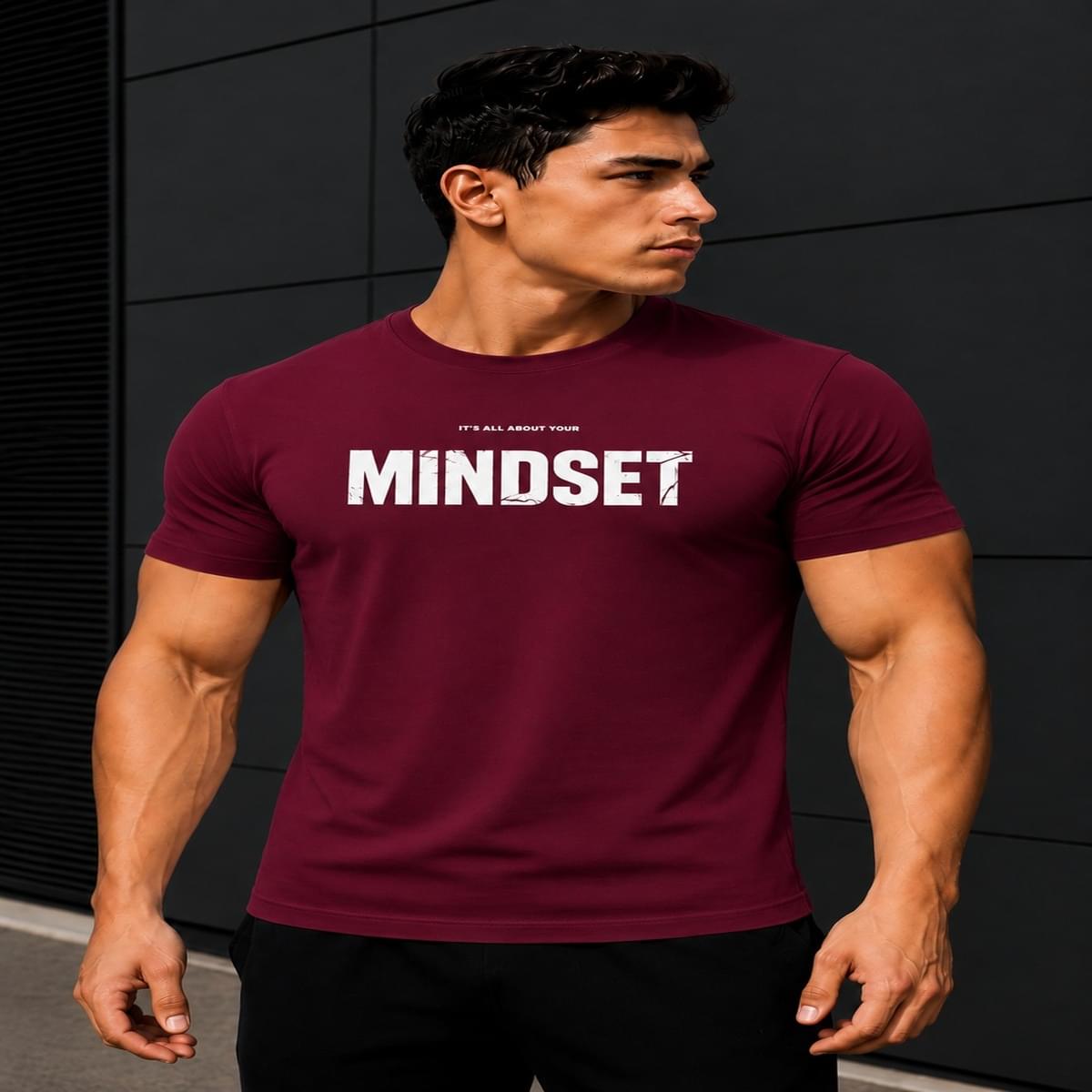 Home It’s All About Your Mindset Gym Fit T Shirt
